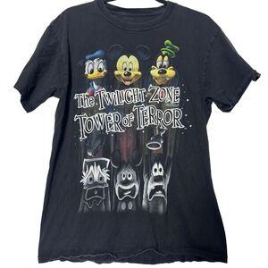 Vintage 90's y2k Disney x The Twilight Zone Tower of Terror Donald Mickey Goofy